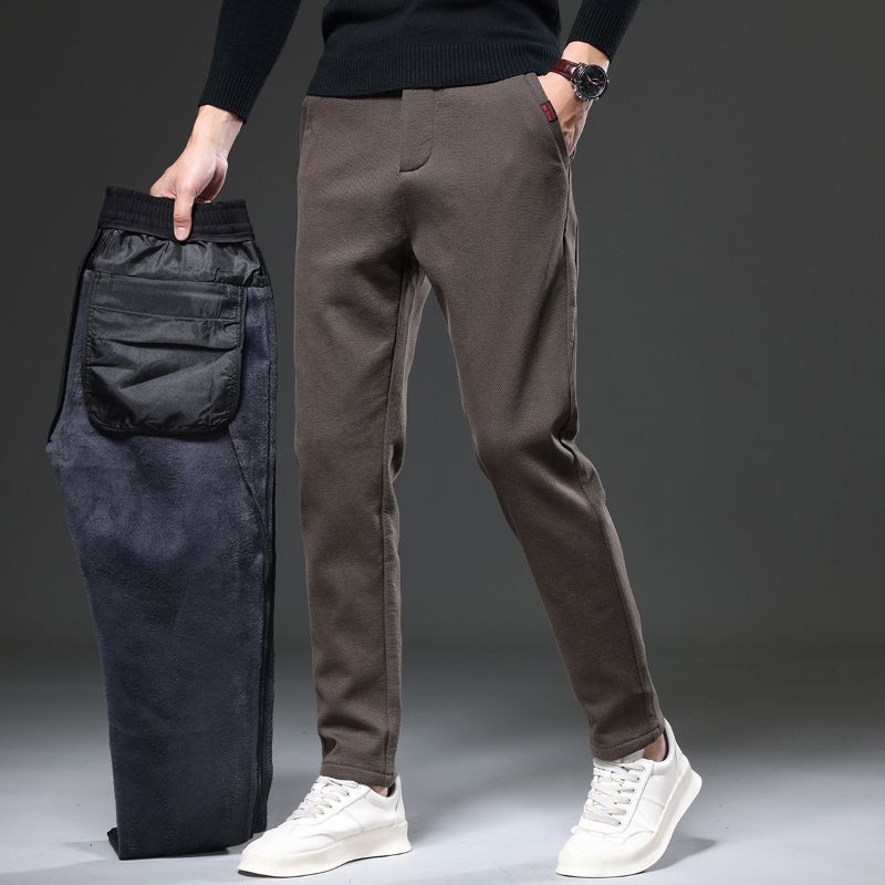 Men'S Fashion Jeans And Boots - Calças de Lã Quentes 2026 para