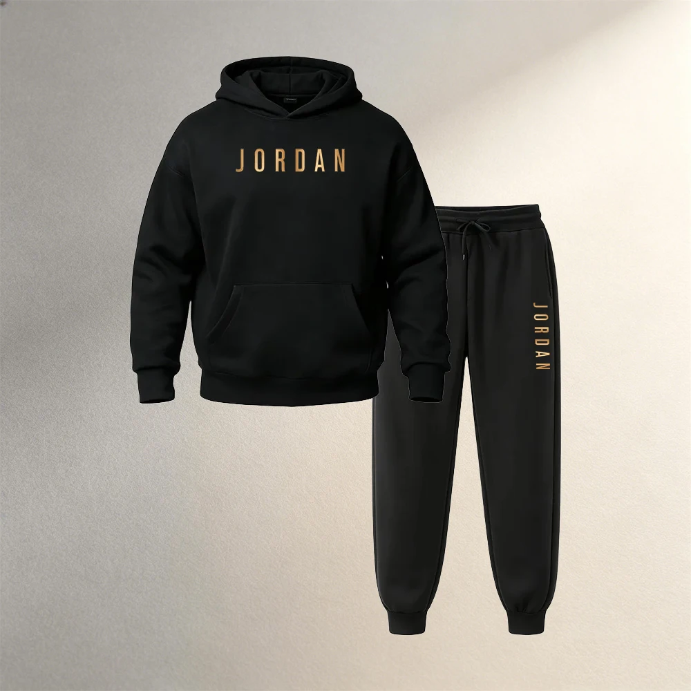 Men'S Fashion Loose Pants - Roupa Masculina Conjunto de 2 Peças: