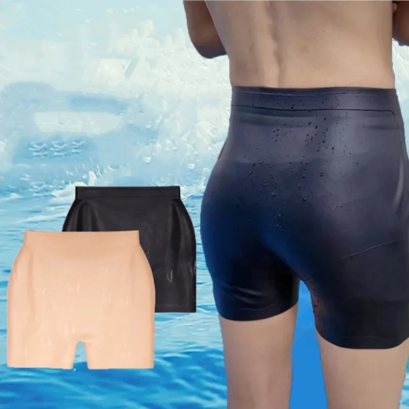 Swim Trunk Shorts - Calças de natação de silicone à