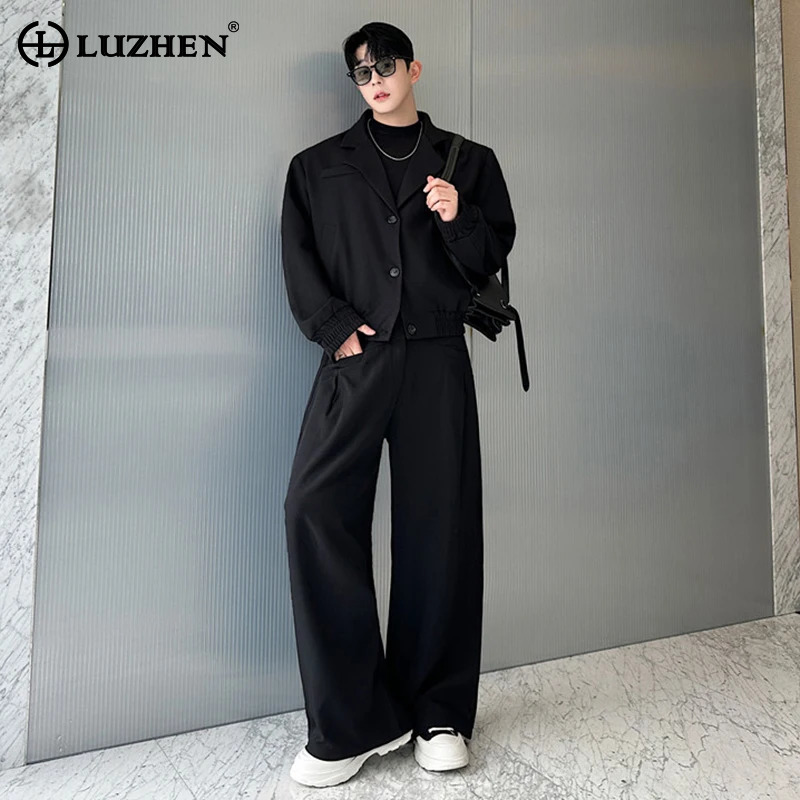 Jacket Mens Fashion - Blazer LUZHEN de Primavera com Gola
