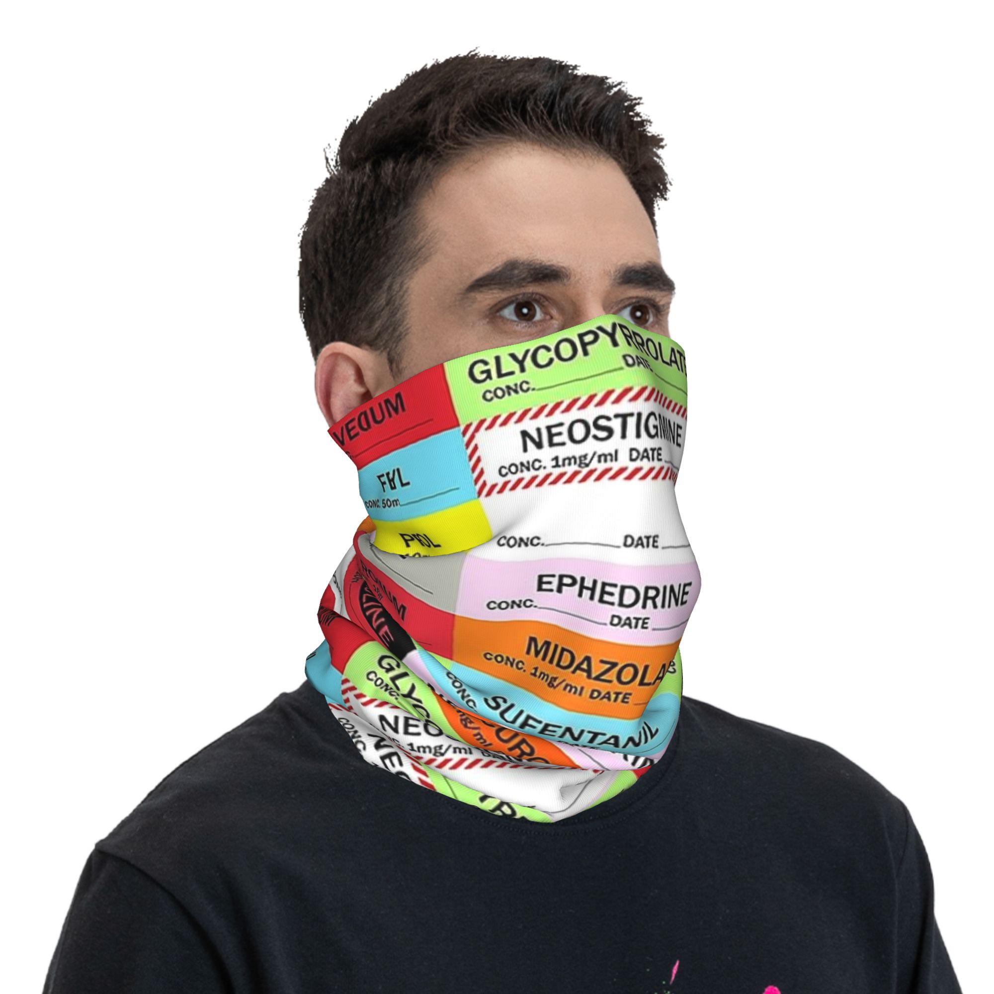 Men'S Fashion Labels - Bandana, Gola, Máscara Estampada, Cachecol, Balaclava