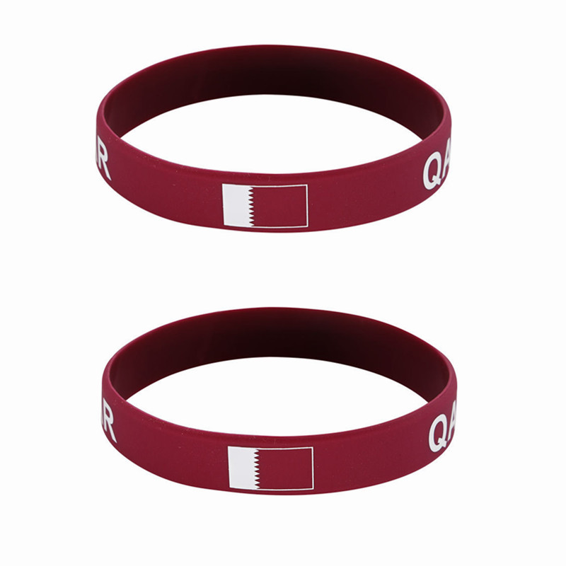 Men'S Fashion Qatar - Bandeira do mundo pulseiras de silicone