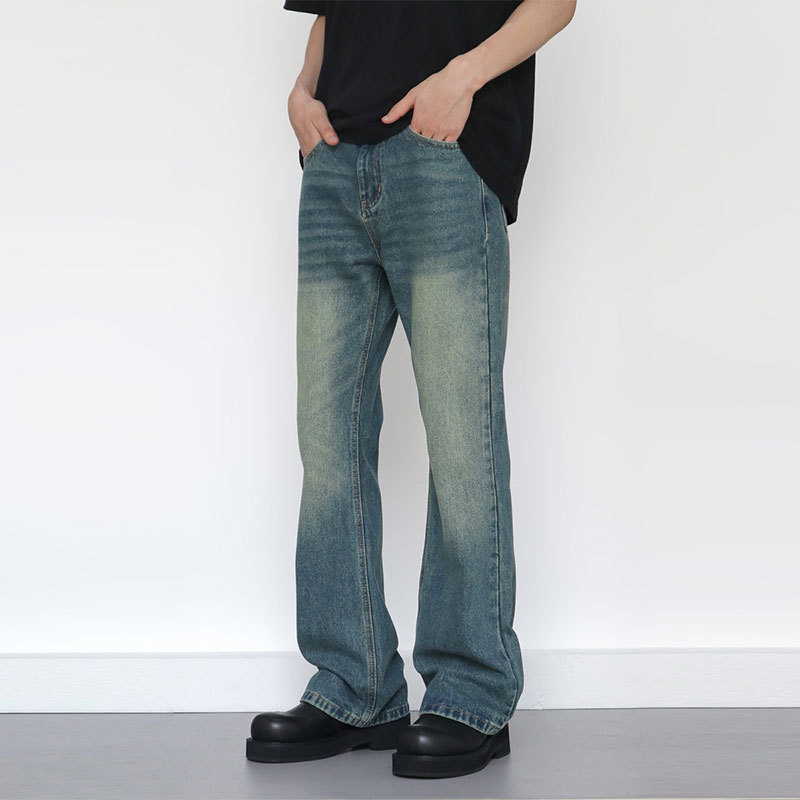 Men'S Fashion Jeans And Boots - Calças Jeans Masculinas Vintage Estilo Americano