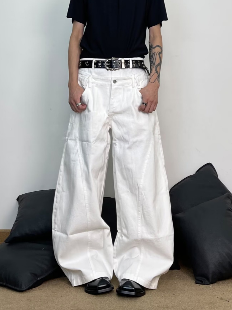 Men'S Fashion With Baggy Jeans - Calça Jeans Baggy Branca Masculina 2026
