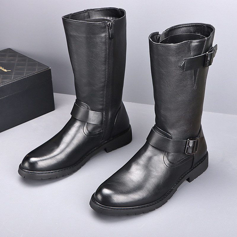Men'S Fashion Footwear - Botas de Motocicleta Estilo Inglês para