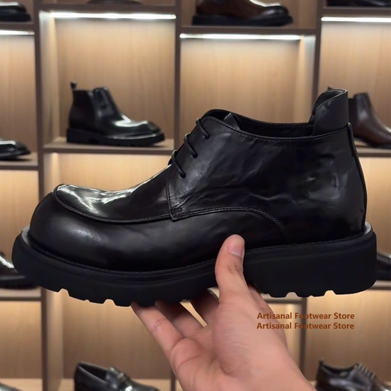 Chelsea Boots Men - Botas Chelsea de Couro Preto com