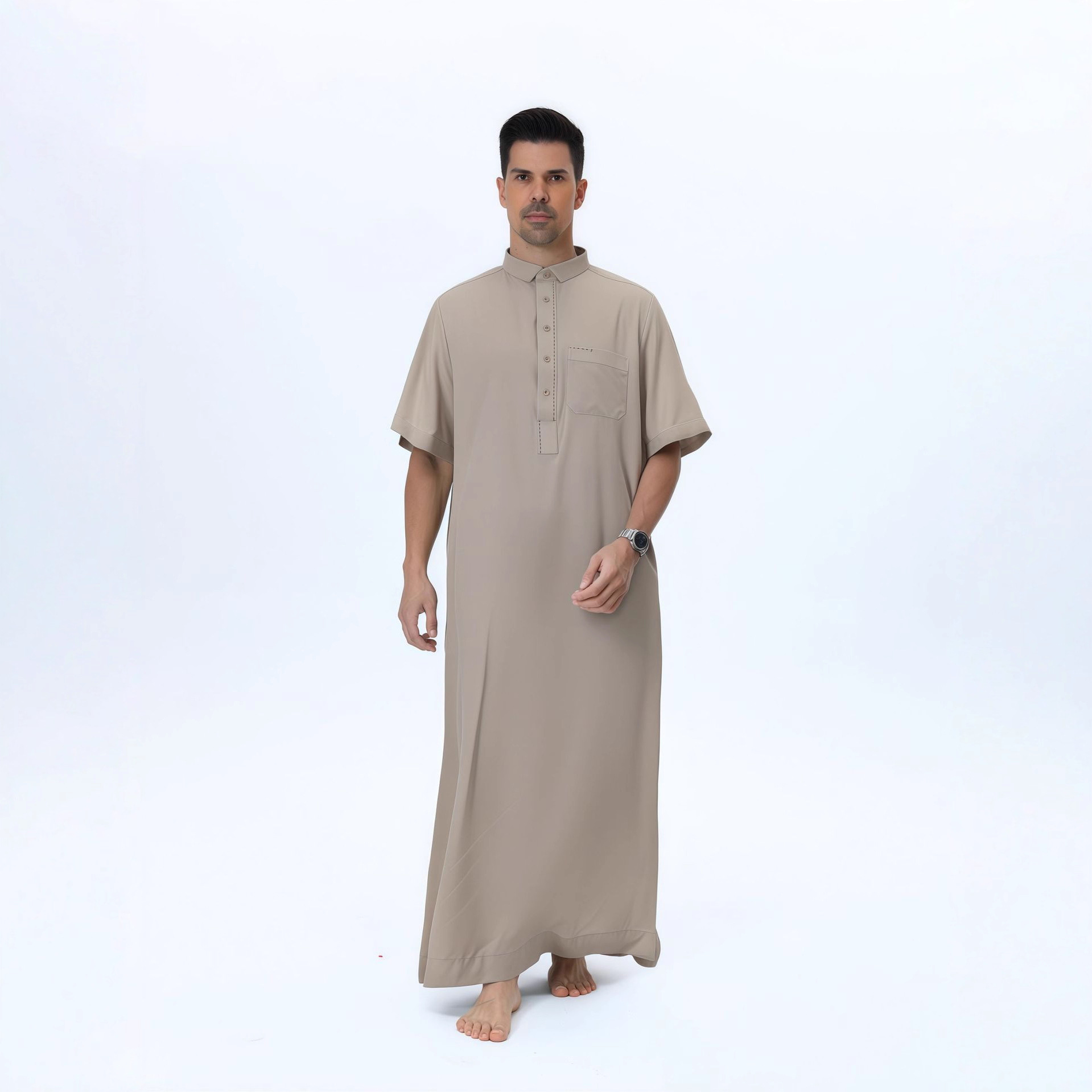 Men'S Fashion Qatar - Roupão Masculino Árabe Estilo Qatar, Thobe