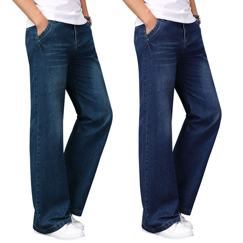 Men'S Fashion Jeans And Boots - Primavera grande queimado calças de brim
