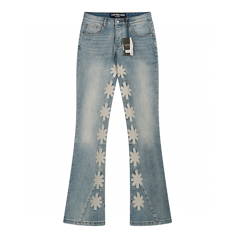 Men'S Fashion Jeans And Boots - Simples resistente bordado de alta qualidade