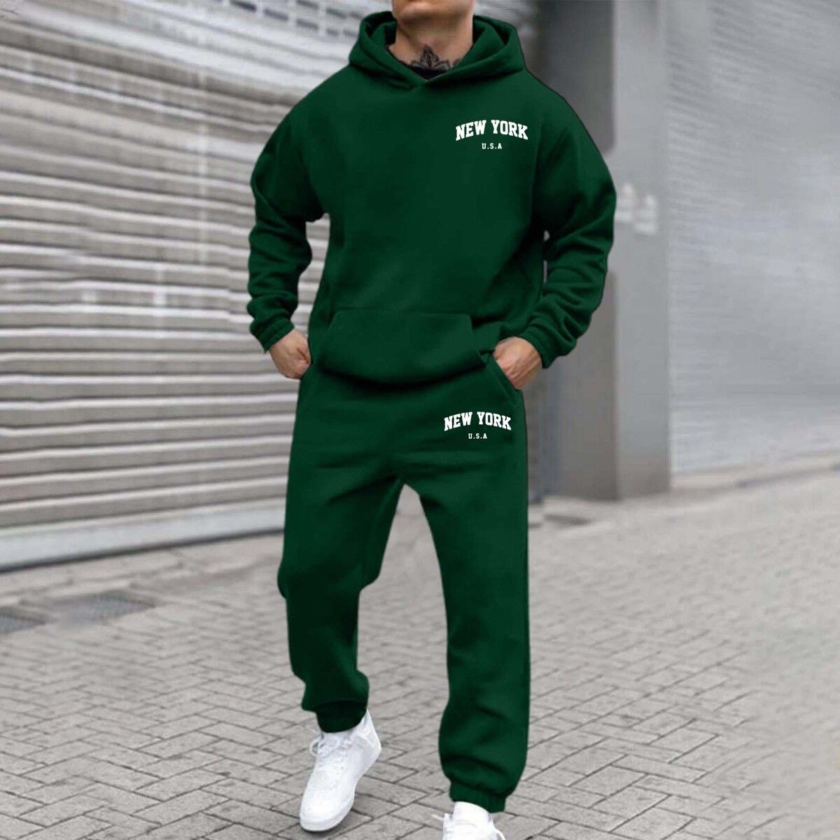 Conjunto Esportivo Casual Masc - Men'S Fashion Loose Pants avaliação e preço