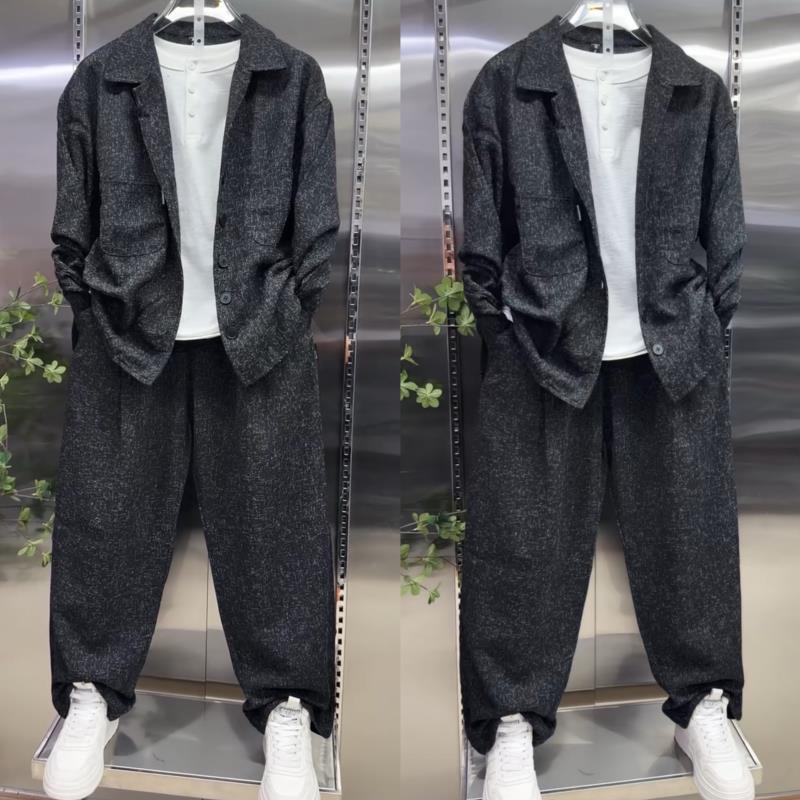 Conjunto Masculino de Camisa c - Men'S Fashion Loose Pants avaliação e preço