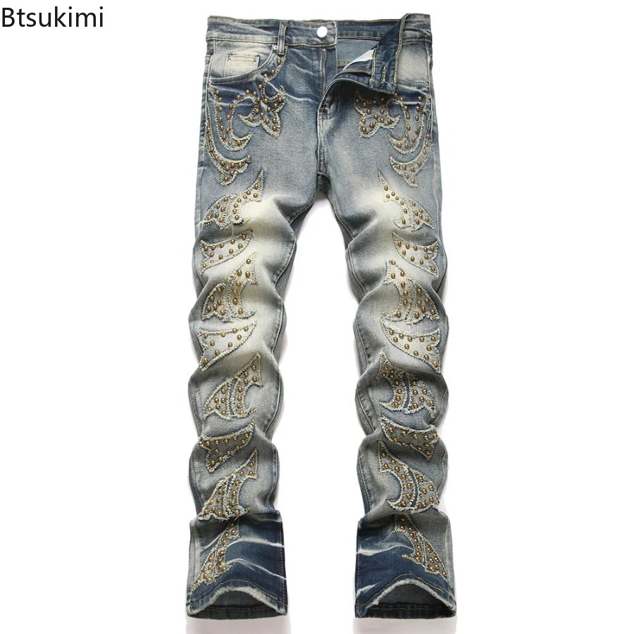 2026 Nova Moda Masculina Calça - Men'S Fashion Jeans And Boots avaliação e preço