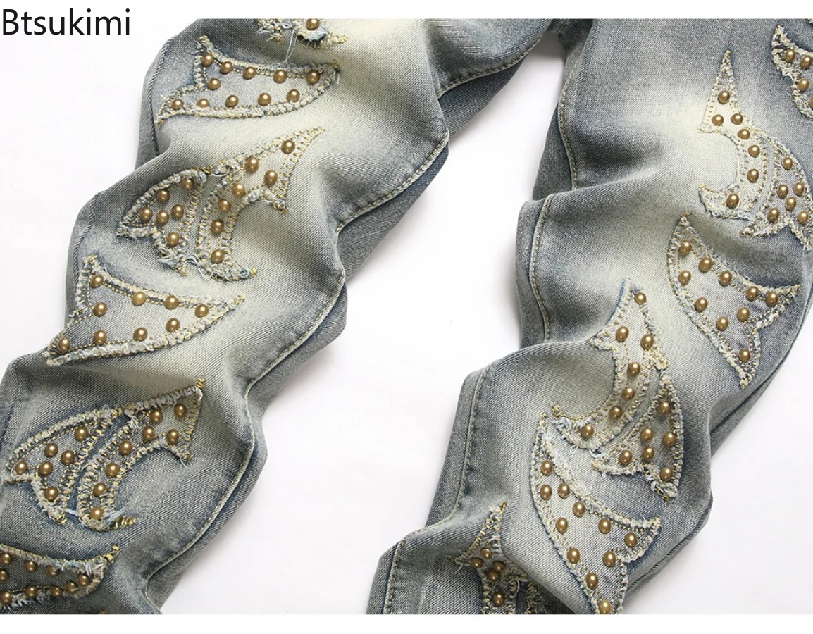 2026 Nova Moda Masculina Calça - Men'S Fashion Jeans And Boots avaliação e preço