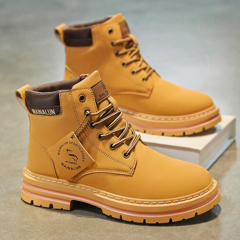 Clássico masculino botas de ca - Men'S Fashion Footwear avaliação e preço
