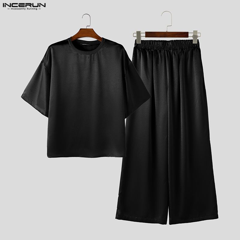 Conjuntos Masculinos INCERUN,  - Men'S Fashion Loose Pants avaliação e preço