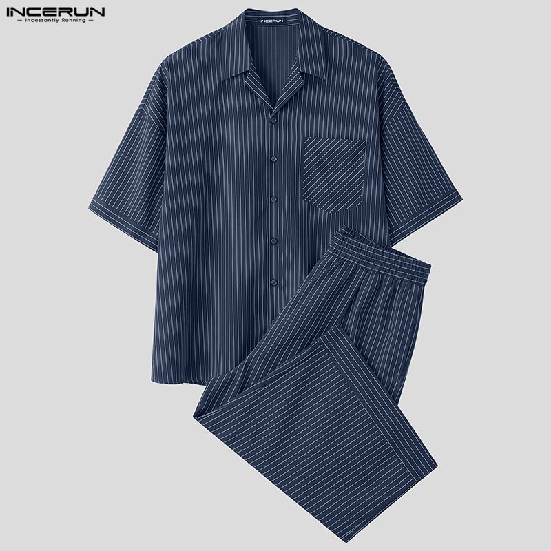 Conjuntos Masculinos INCERUN c - Men'S Fashion Loose Pants avaliação e preço