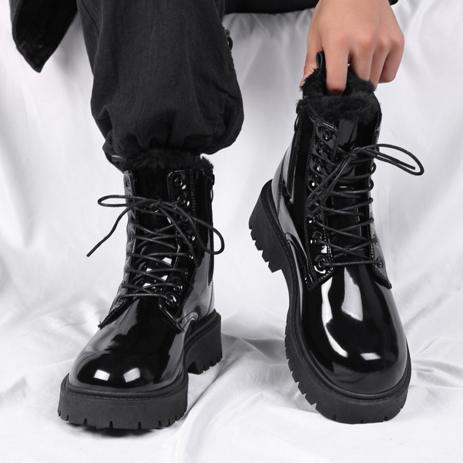Botas masculinas de cano alto, - Men'S Fashion Footwear avaliação e preço