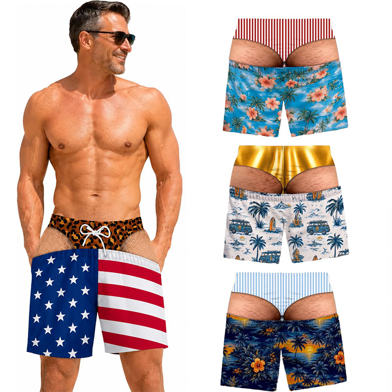 Calções de banho masculinos di - Swim Trunk Shorts avaliação e preço