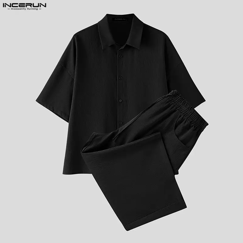 Conjuntos Masculinos INCERUN:  - Men'S Fashion Loose Pants avaliação e preço