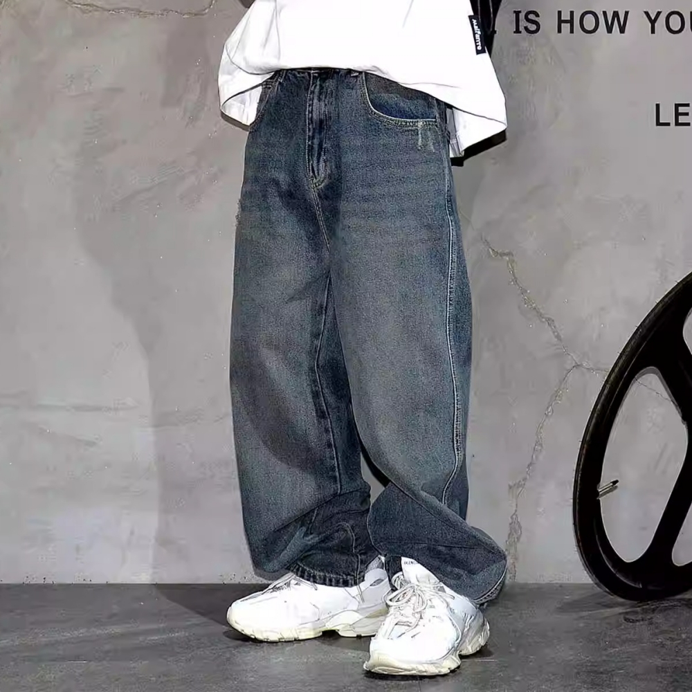 Alta qualidade hip hop empilha - Men'S Fashion With Baggy Jeans avaliação e preço
