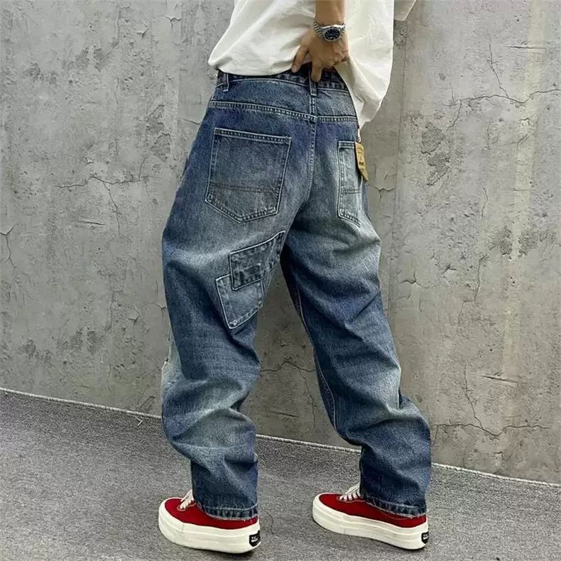 Calças Cargo Masculinas de Jea - Men'S Fashion With Baggy Jeans avaliação e preço