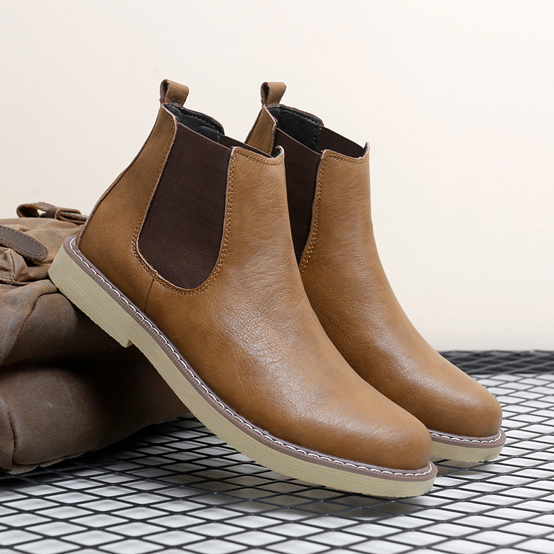 Homens plus size novo cano alt - Chelsea Boots Men avaliação e preço