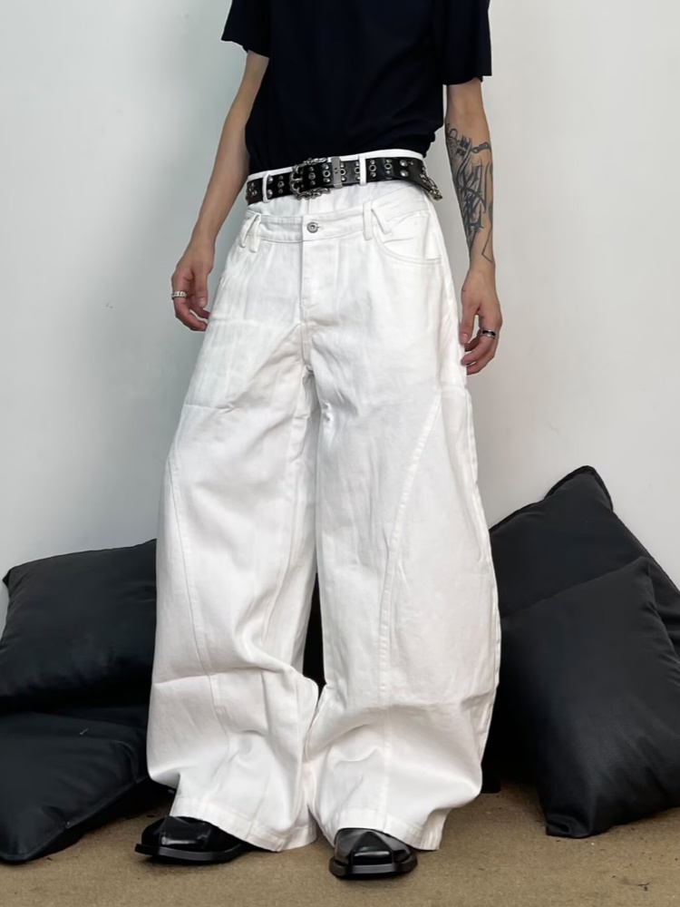 Calça Jeans Baggy Branca Mascu - Men'S Fashion With Baggy Jeans avaliação e preço