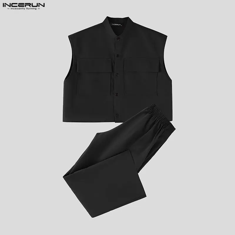 Conjuntos Masculinos INCERUN:  - Men'S Fashion Loose Pants avaliação e preço