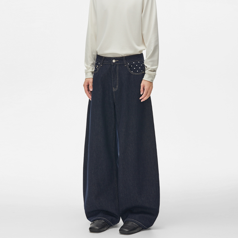 Calça jeans azul com estampa d - Men'S Fashion Jeans And Boots avaliação e preço