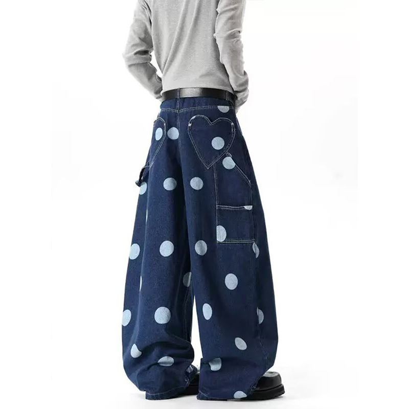 Calças Jeans Masculinas de Per - Men'S Fashion With Baggy Jeans avaliação e preço
