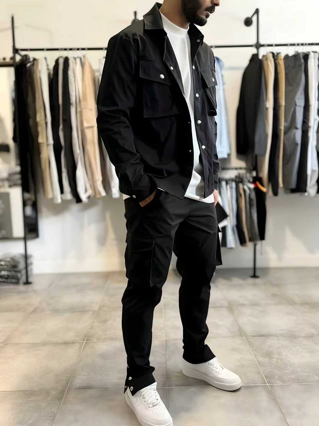 Conjunto Masculino de Moda: Ja - Jacket Mens Fashion avaliação e preço