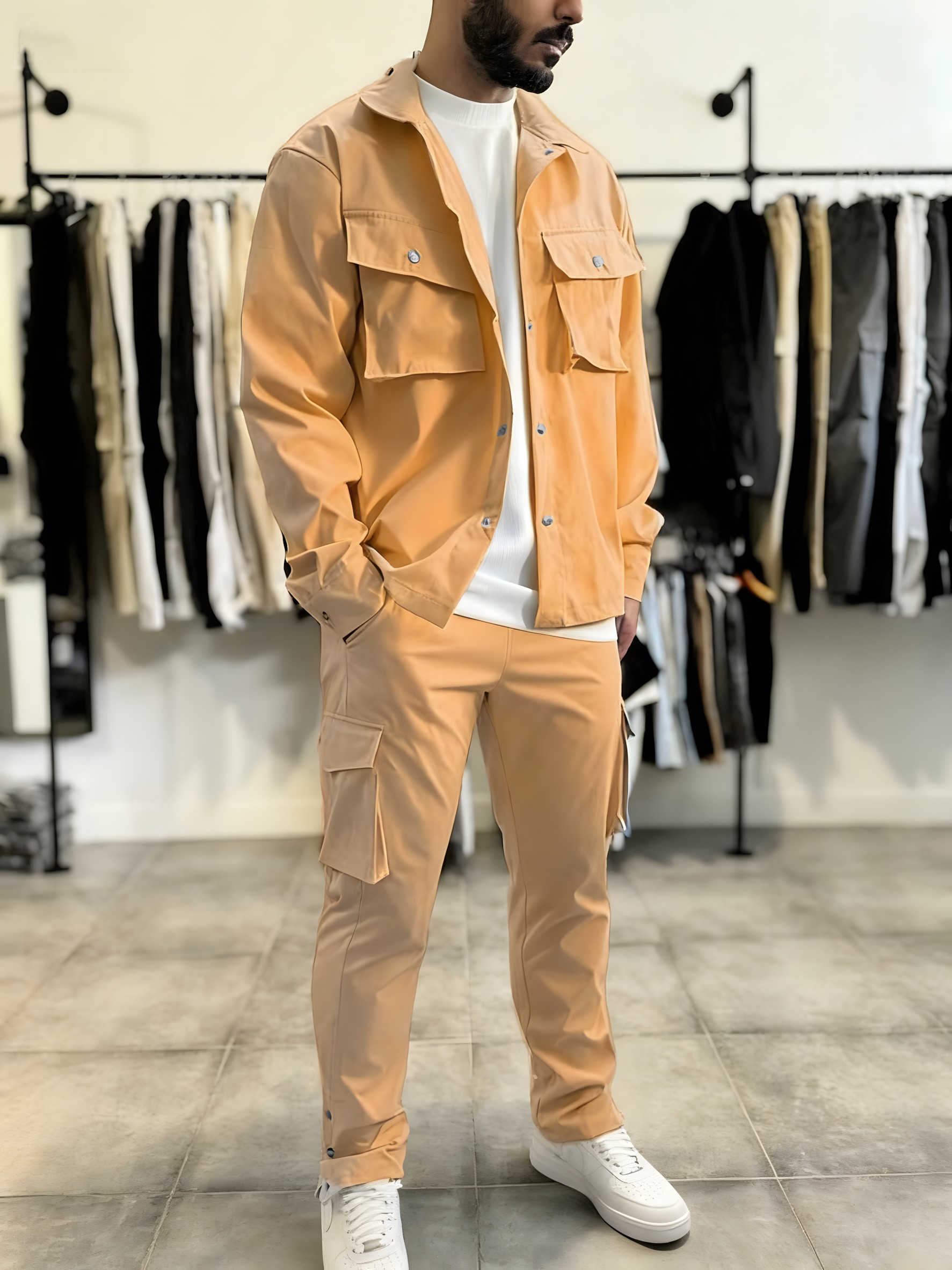 Conjunto Masculino de Moda: Ja - Jacket Mens Fashion avaliação e preço