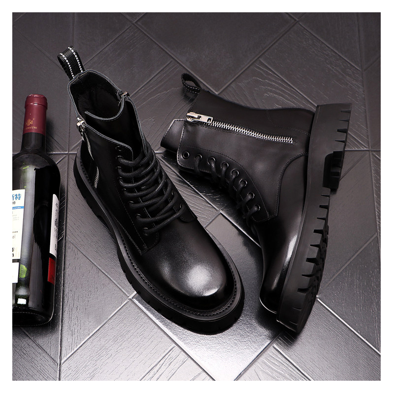 Botas de Couro Genuíno de Luxo - Chelsea Boots Men avaliação e preço