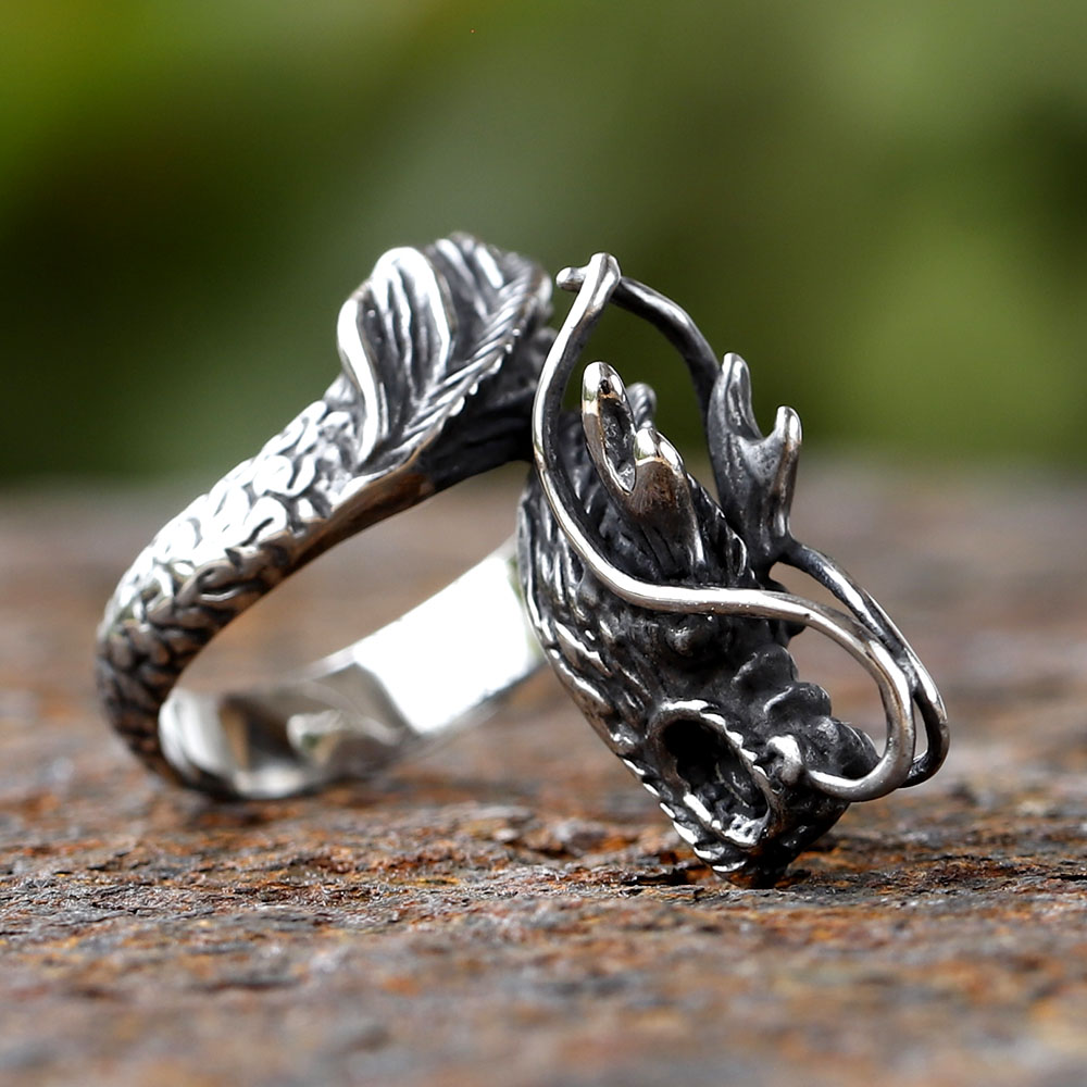 Vintage Creative Spine Ring pa - Men'S Fashion Guide avaliação e preço