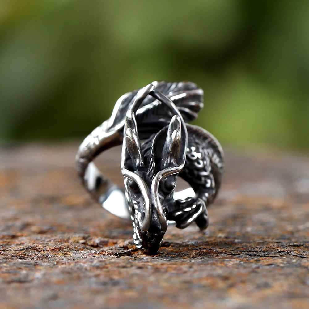 Vintage Creative Spine Ring pa - Men'S Fashion Guide avaliação e preço