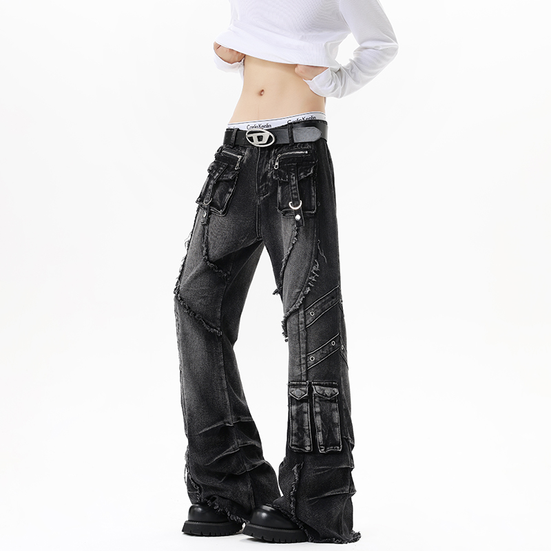 Homens personalizado rua jeans - Men'S Fashion Jeans And Boots avaliação e preço