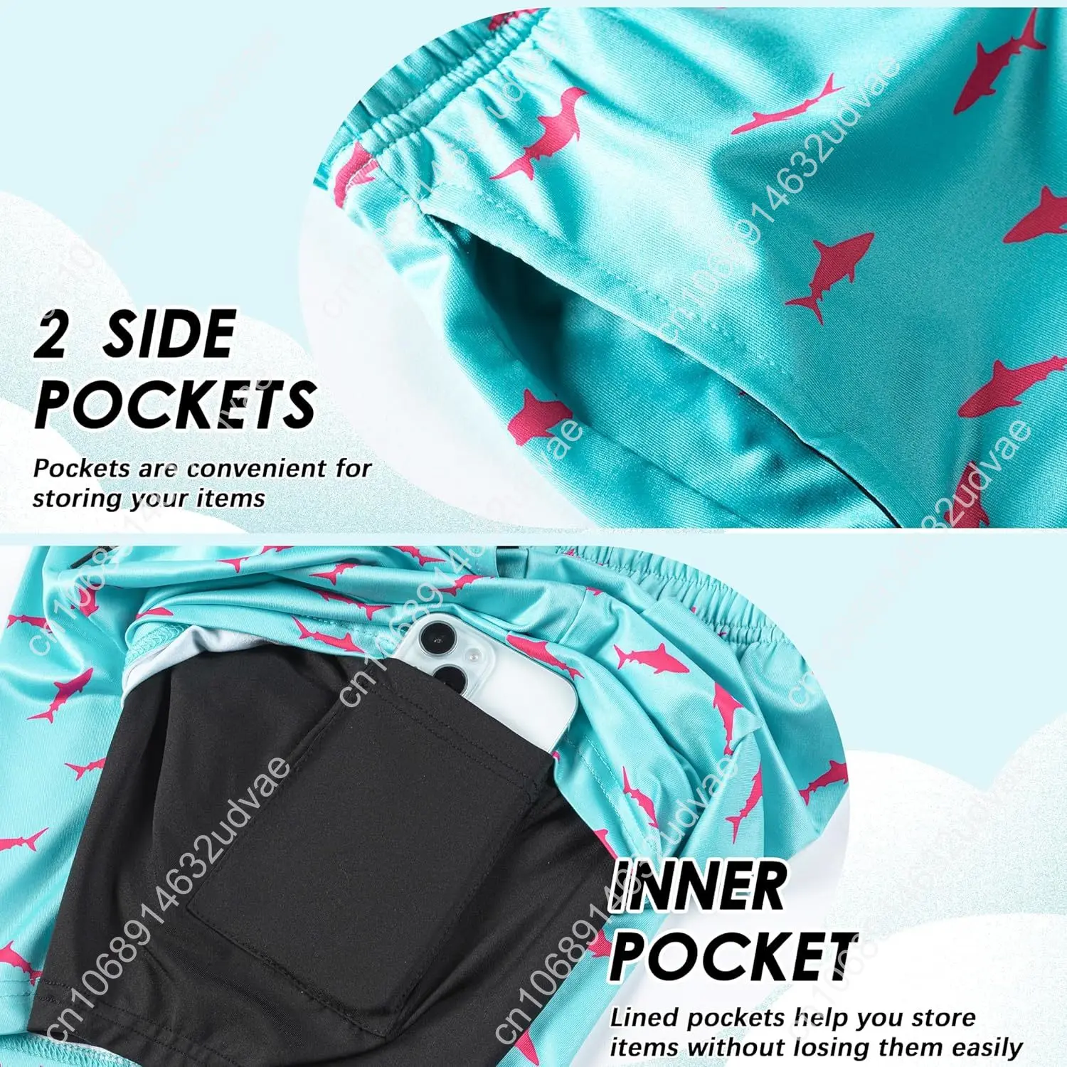 Calções de banho para meninos  - Swim Trunk Shorts avaliação e preço