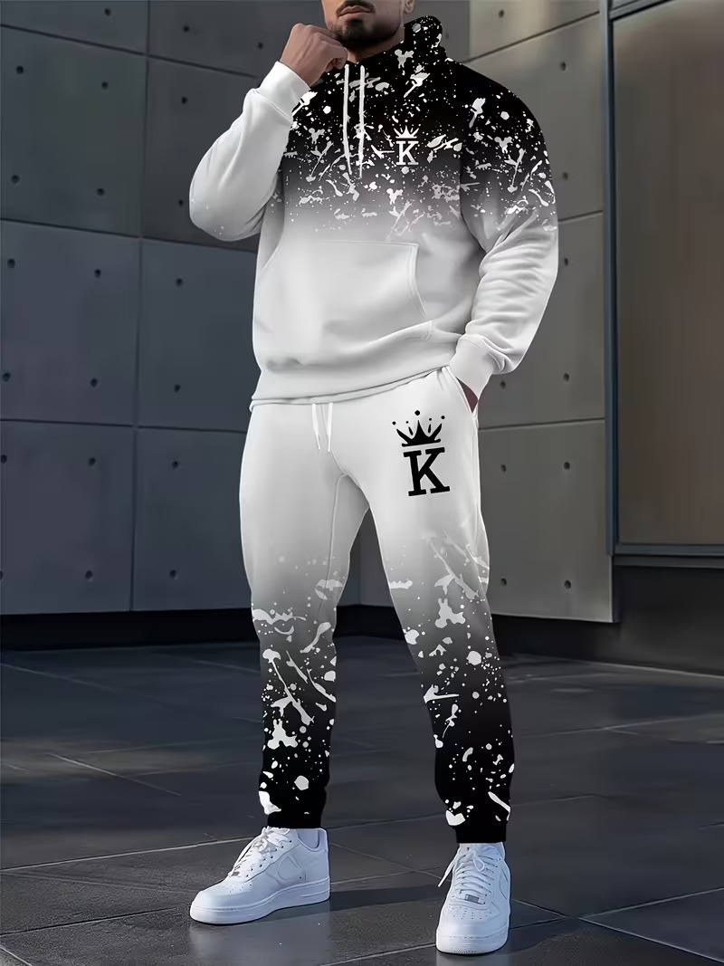 Conjunto de Moletom Masculino  - Men'S Fashion Loose Pants avaliação e preço
