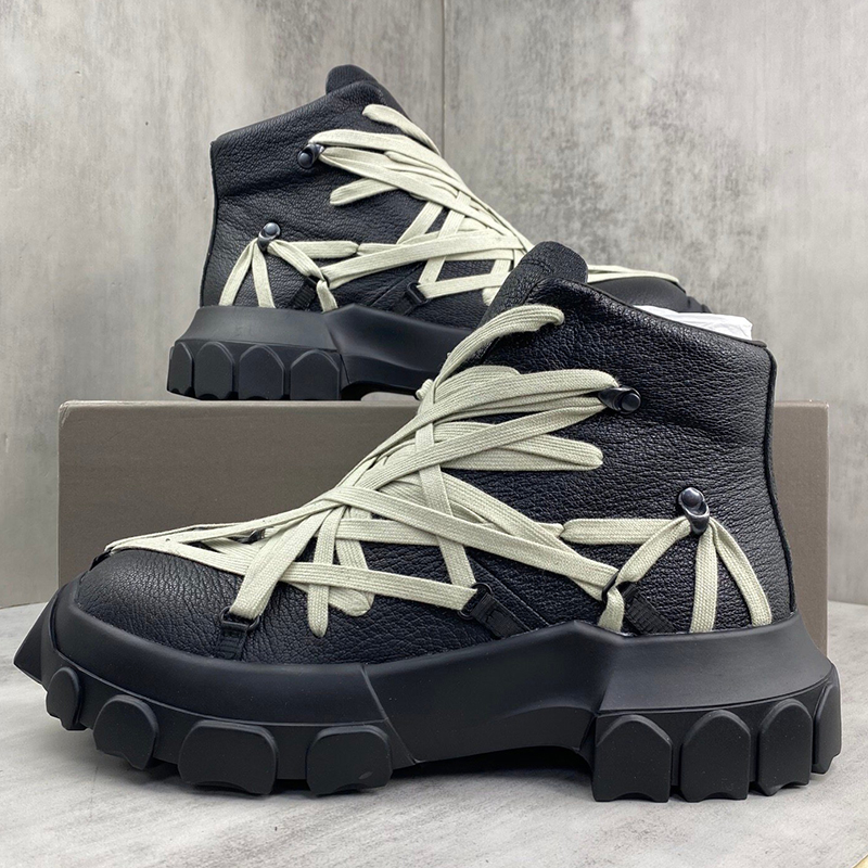 Botas de Couro Originais de Lu - Men'S Fashion Footwear avaliação e preço