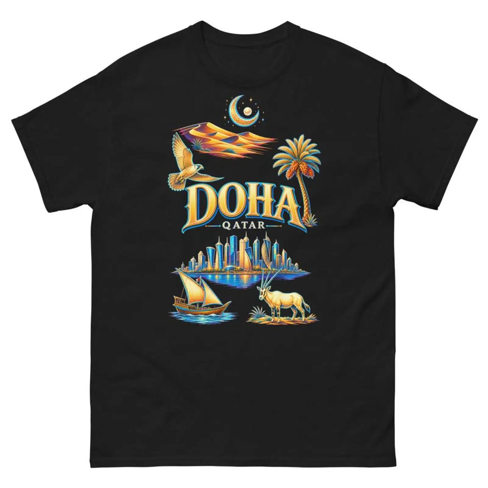 Camiseta de Doha, Catar, lembr - Men'S Fashion Qatar avaliação e preço